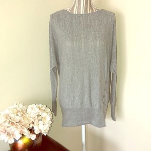 Ultra Soft Sweater Dress with Side Button Detail